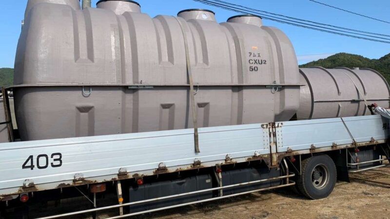 原水槽付きの大型槽