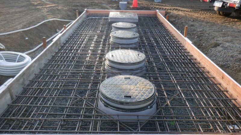 原水槽付きの大型槽